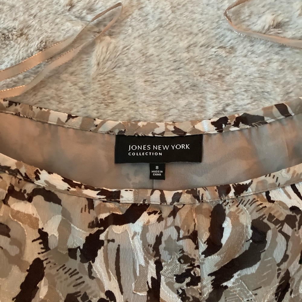 Jones New York ~ Size 8 ~ Taupe/Brown Full Long Skirt